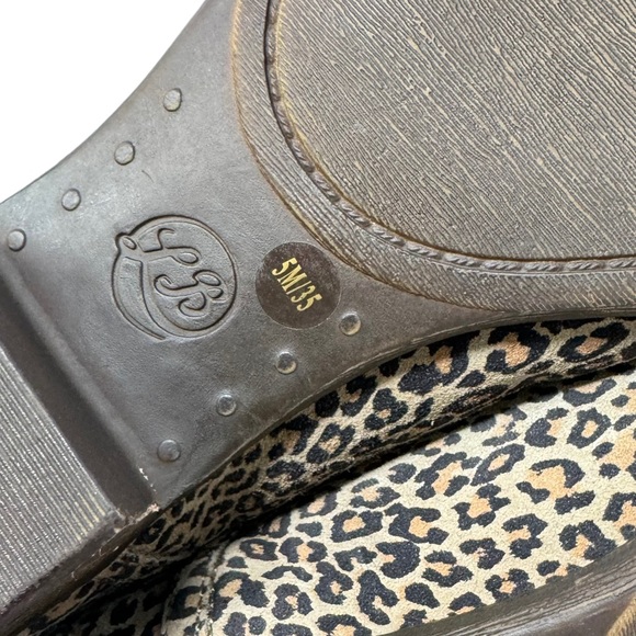 Lucky Brand Baley 2 Leather Leopard Print Ankle Booties NEW Size 5 - Picture 8 of 8